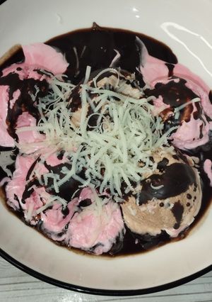 Foto resep Ice Cream Jelly Kelapa dan Chocolate Mocca ala Rumahan