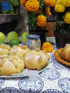 Una foto de Pan de muerto