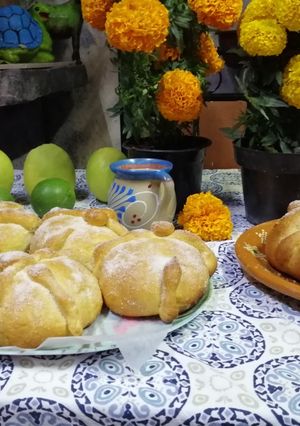Una foto de Pan de muerto