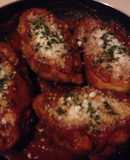 Pechuga rellena de queso mozarella