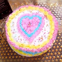 A picture of Colorful banana cake.