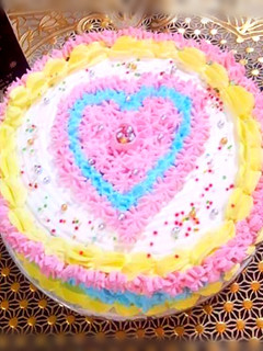A picture of Colorful banana cake.