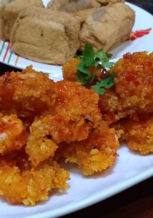 Foto resep Udang krispi pedas manis ala bunda jkb😋