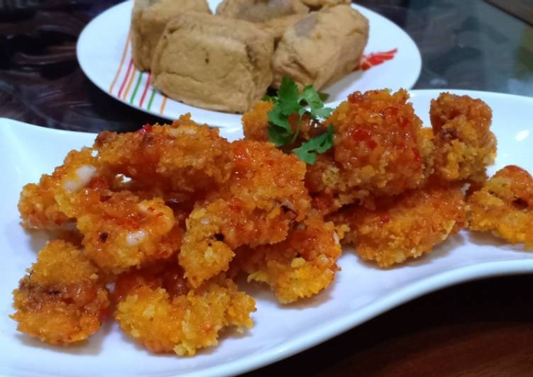 Udang krispi pedas manis ala bunda jkb😋