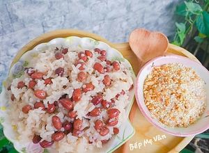 Hình của món Xôi đậu phộng nấu nồi cơm điện.