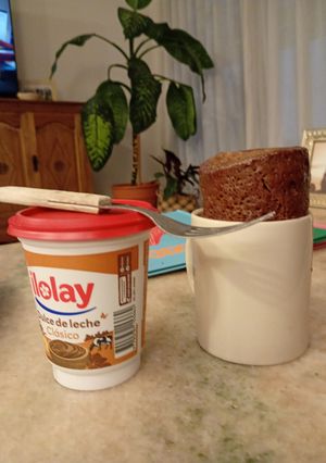 Una foto de Mug cake en taza