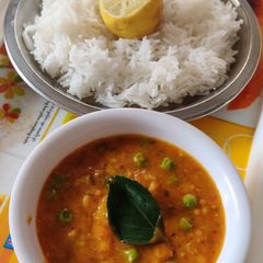 A picture of Green peas sabji.