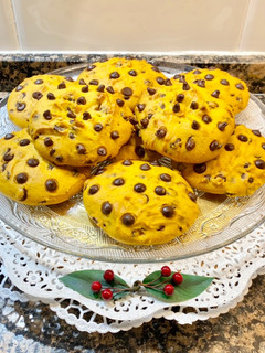 Una foto de Galletas blandas de zanahoria con pepitas de chocolate