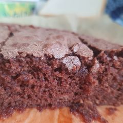 A picture of So simple chocolate brownie.