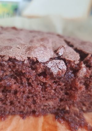 A picture of So simple chocolate brownie.