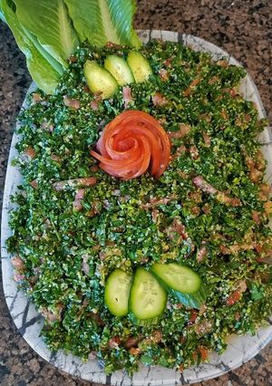 صورة لوصفة تبولة