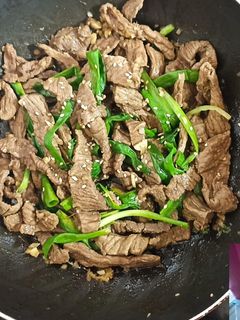 Una foto de Salteado de carne con jengibre