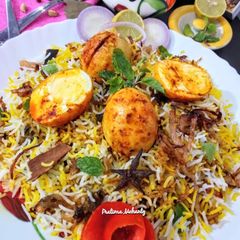 A picture of  Egg Biryani.