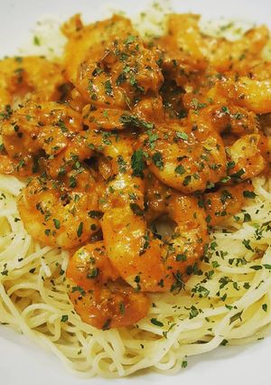 Une photo de Spaghetti aux crevettes