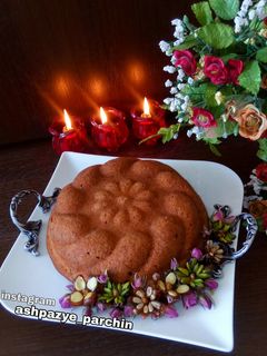 عکسی از دستور کیک خرما بدون فر 🌸