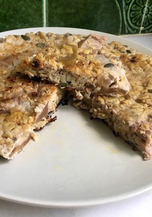 Una foto de Tortilla de manzanas
