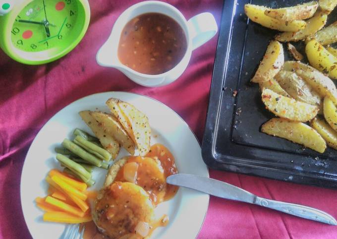 Steak tempe lada hitam