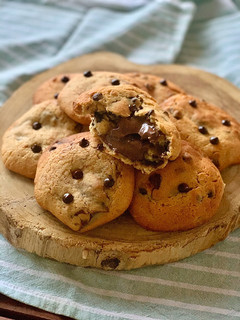 Una foto de Las mejores galletas del mundo-rellenas de nutella🍫⚠️