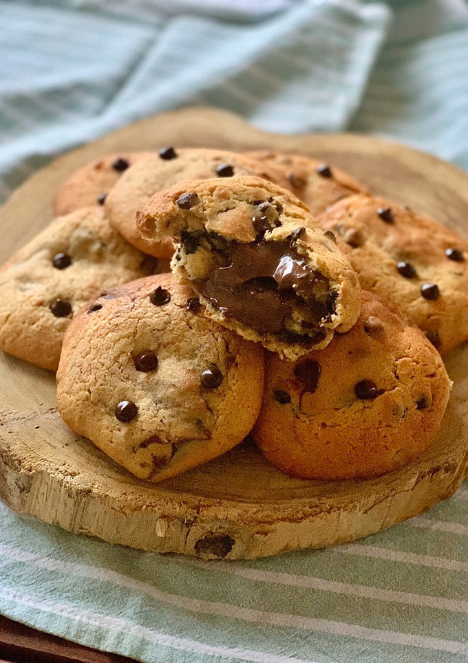 Una foto de Las mejores galletas del mundo-rellenas de nutella🍫⚠️