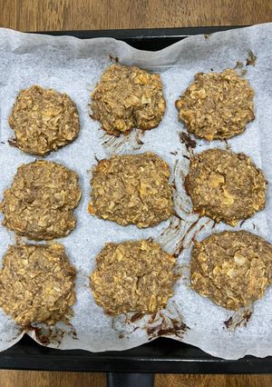 Foto resep Banana Oat Peanut Butter Cookies / Biskuit Oat Pisang (Snack MPASI)