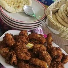 Fried Fish🐟 Fillet with Naan A picture of Fried Fish🐟 Fillet with Naan.
