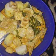 Foto resep Lontong Gulai Nangka Suiran Ayam