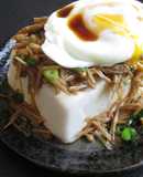 Cold Tofu with ‘Nametake’ Enoki & Egg