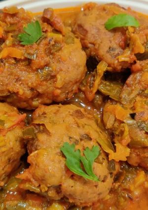 A picture of Besan ki Tikki ki Sabzi.