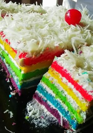 Foto resep Rainbow Cake Panggang
