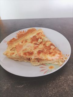 Une photo de Quiche poireau saumon fumé