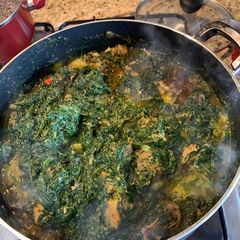 A picture of Vegetable soup.