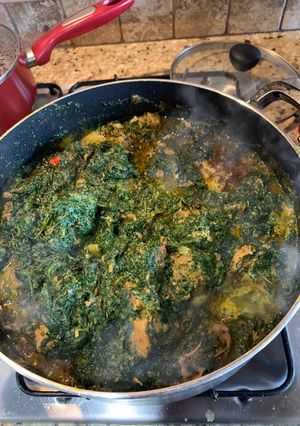 A picture of Vegetable soup.