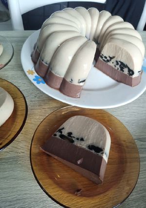 Foto resep Puding Capuccino Cincau Lapis Coklat