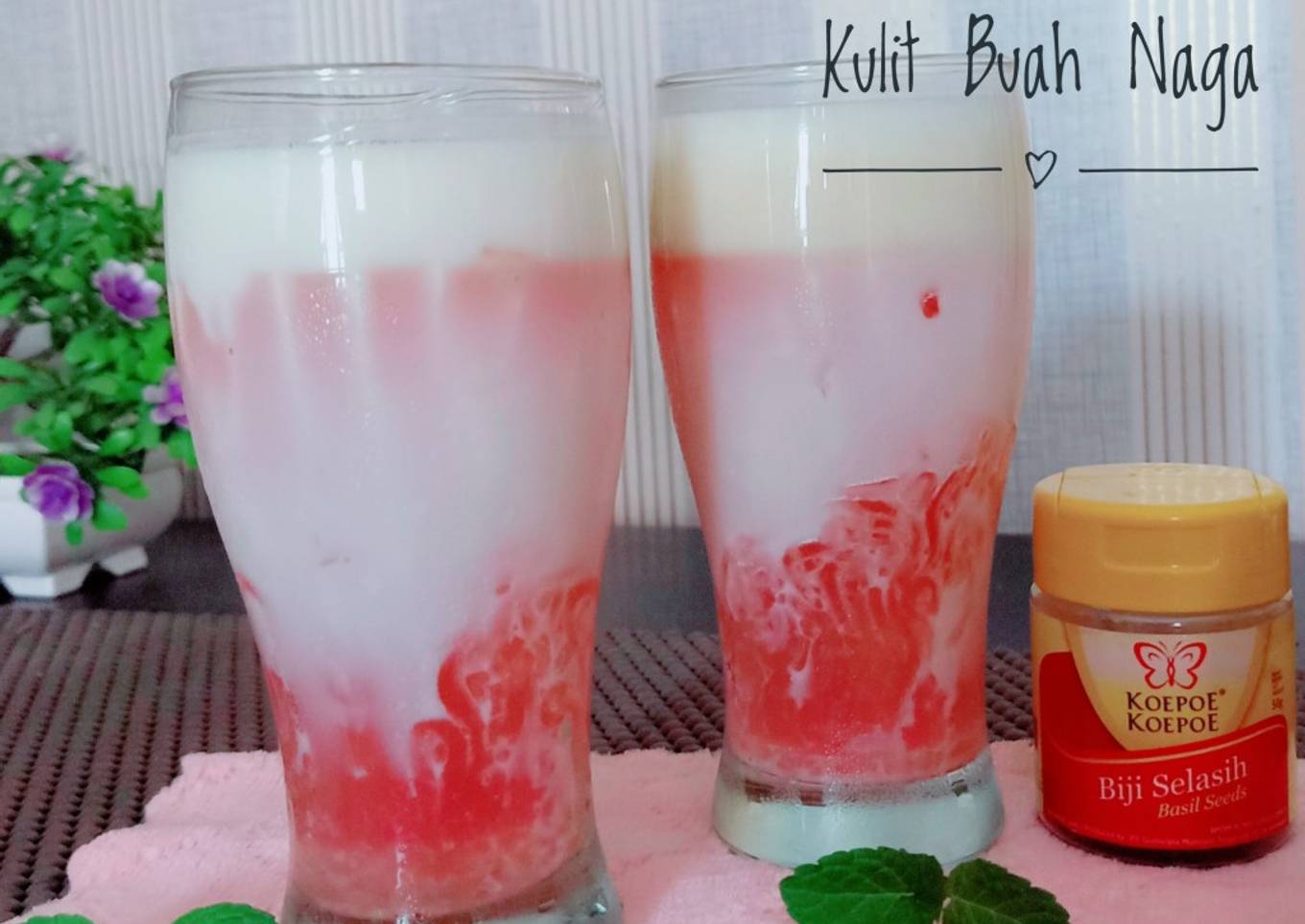 Es Jelly Kulit Buah Naga