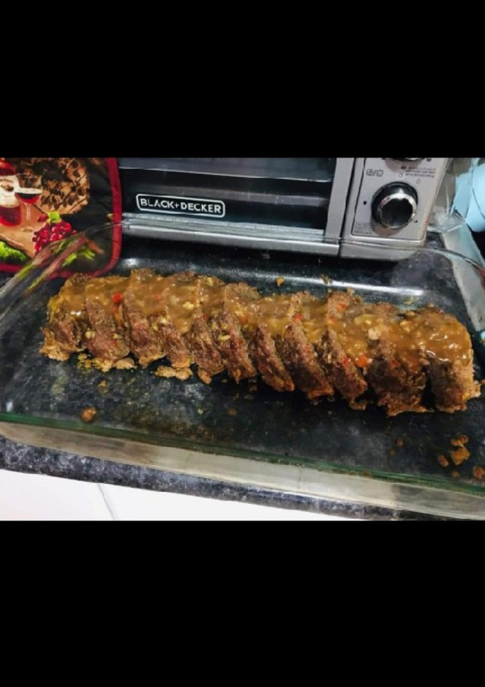 Una foto de Meatloaf de carne molida