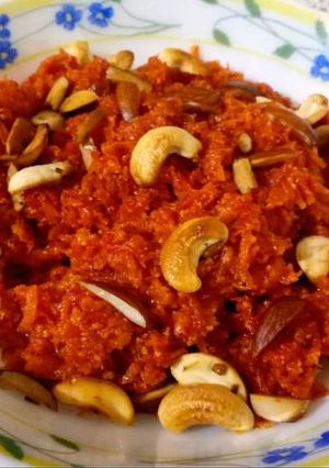 A picture of Gajar ka halwa | carrot pudding |.