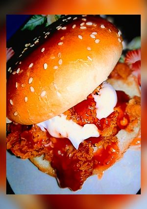 A picture of Zinger burger.
