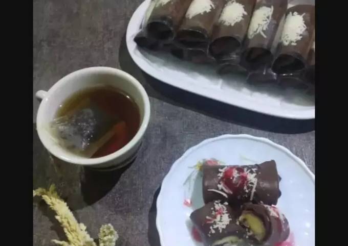 Bagaimana Membuat #443. Dadar Gulung Pisang Coklat Keju Anti Gagal