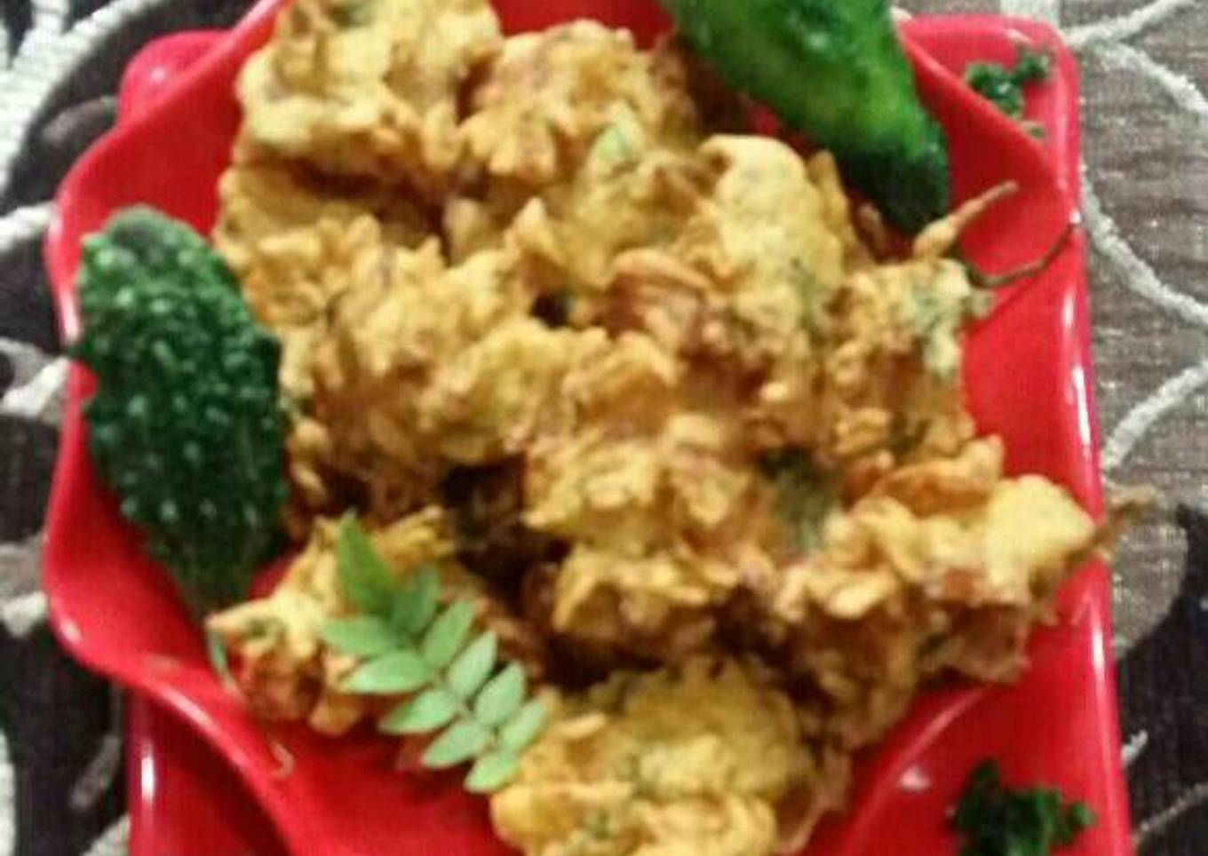 Healthy karela pakoda