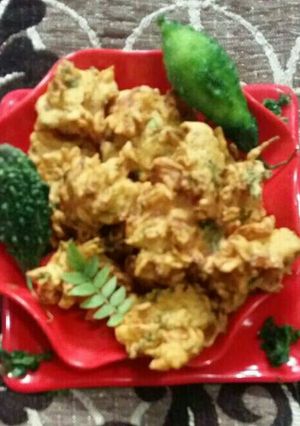 A picture of Healthy karela pakoda.