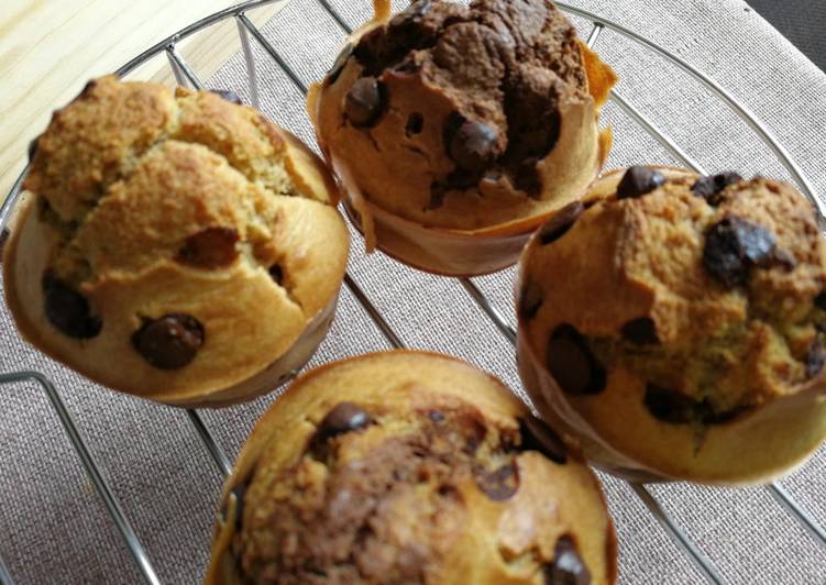 Muffins de harina de avena