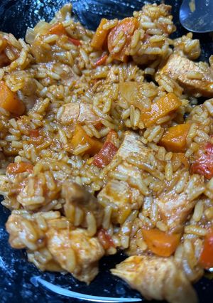 Una foto de Arroz con pollo