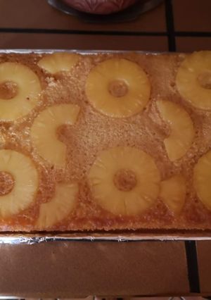 Una foto de Bizcocho de piña en su jugo