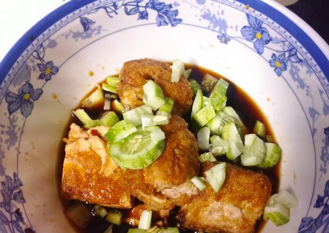 Resep Pempek kerupuk ikan Resep Pempek kerupuk ikan