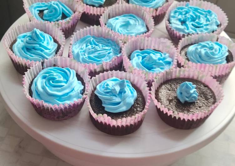 Easiest Way to Prepare Super Quick Homemade Eggless chocolate cupcakes
