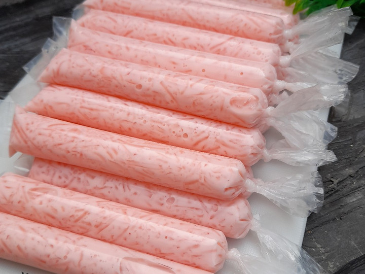 Bagaimana Membuat Es lilin susu jelly yang Menggugah Selera