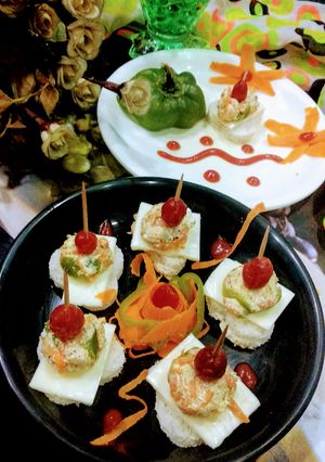 A picture of Quick cheesy curd bites.