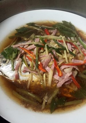 รูปของ ปลาจาระเม็ดนึ่งซีอิ๊ว