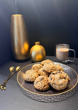 Foto principal de Galletas sin gluten y sin lactosa con pepitas de chocolate y nueces