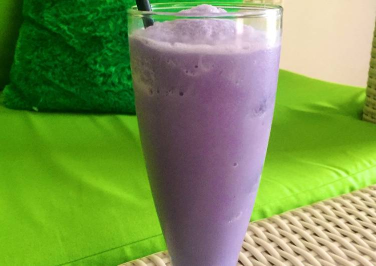 Resep: Di RumahTaro milk shake